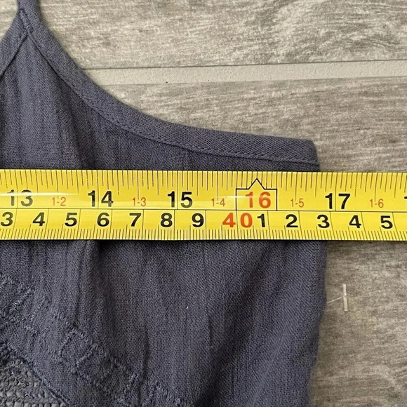 Volcom Women’s Bangalow Summer 100% Cotton Romper Size XS Purple Beach Coverup - Picture 4 of 8